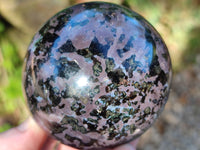 Polished Gabbro / Merlinite Sphere x 4 From Madagascar