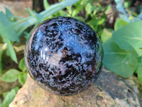 Polished Gabbro / Merlinite Sphere x 4 From Madagascar