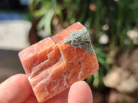 Natural Sunset Orange Rhombohedron Calcite Specimens x 35 From Spitzkop, Namibia