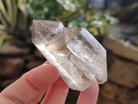 Polished Mixed Inclusion Quartz Points Including Rutile x 6 from Madagascar