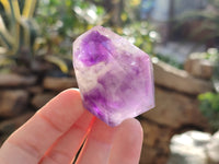 Polished Mixed Inclusion Quartz Points Including Rutile x 6 from Madagascar