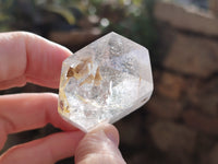 Polished Mixed Inclusion Quartz Points Including Rutile x 6 from Madagascar