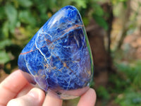 Polished Sodalite Standing Free Forms x 3 From Kunene River, Namibia
