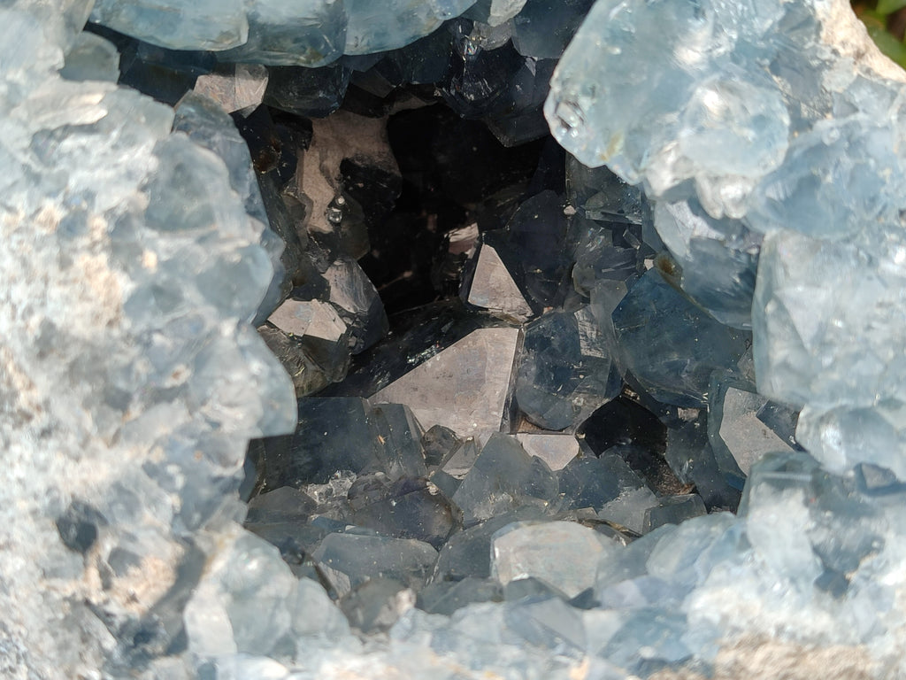 Natural Extra Large Celestite Geode Specimen x 1 From Sakoany, Madagascar - Toprock Gemstones and Minerals 