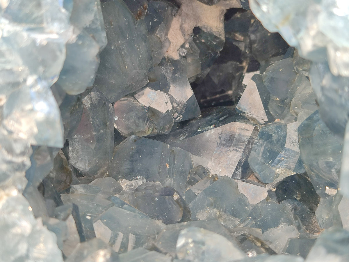 Natural Extra Large Celestite Geode Specimen x 1 From Sakoany, Madagascar - Toprock Gemstones and Minerals 