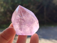 Polished Mixed Quartz Points Including Citrine x 6 from Madagascar
