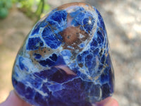 Polished Sodalite Standing Free Forms x 3 From Kunene River, Namibia