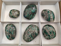 Polished Emerald Mica In Matrix Free Forms x 6 From Mutoko, Zimbabwe