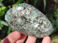 Polished Emerald Mica In Matrix Free Forms x 6 From Mutoko, Zimbabwe