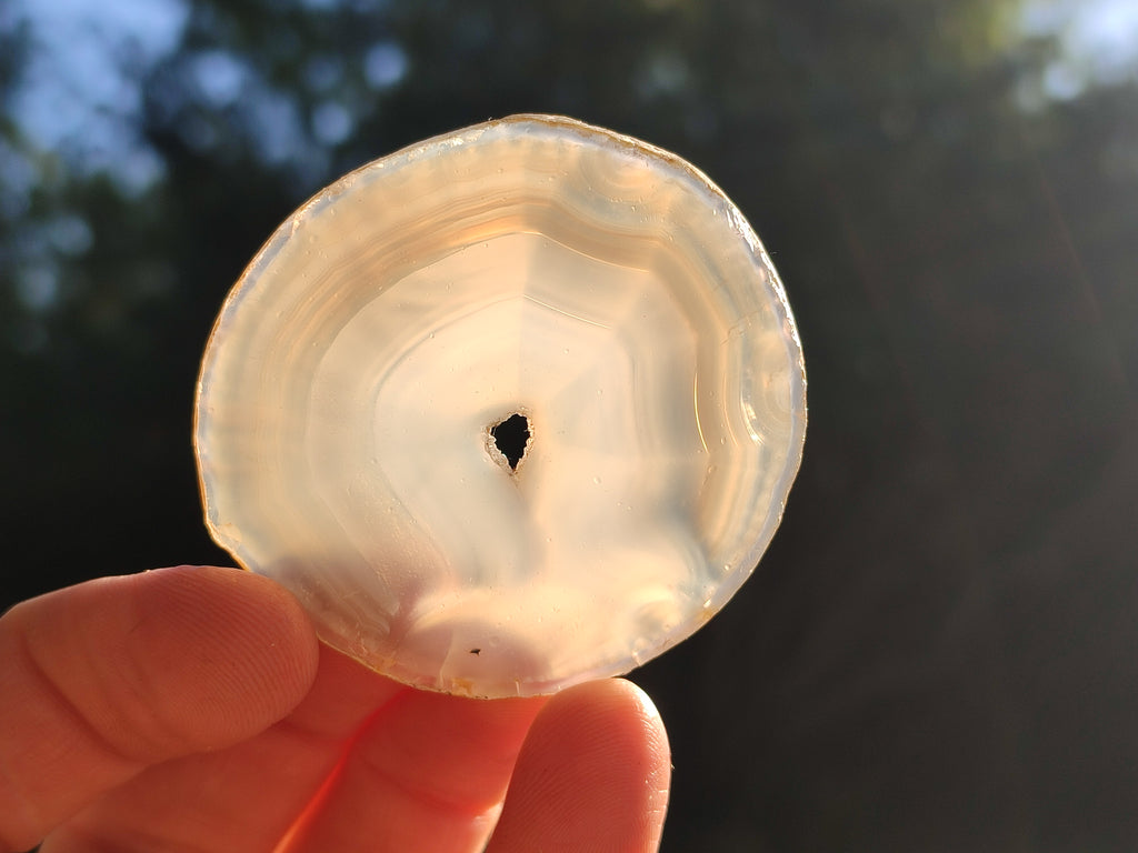 Polished Banded Agate Slices x 24 From Madagascar - Toprock Gemstones and Minerals 