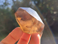 Polished Mixed Amethyst and Smokey Quartz Points x 6 from Madagascar