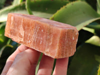 Natural Sunset Orange Rhombohedron Calcite Specimens x 12 From Spitzkop, Namibia
