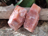 Natural Sunset Orange Rhombohedron Calcite Specimens x 12 From Spitzkop, Namibia