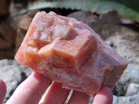 Natural Sunset Orange Rhombohedron Calcite Specimens x 12 From Spitzkop, Namibia