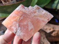 Natural Sunset Orange Rhombohedron Calcite Specimens x 12 From Spitzkop, Namibia