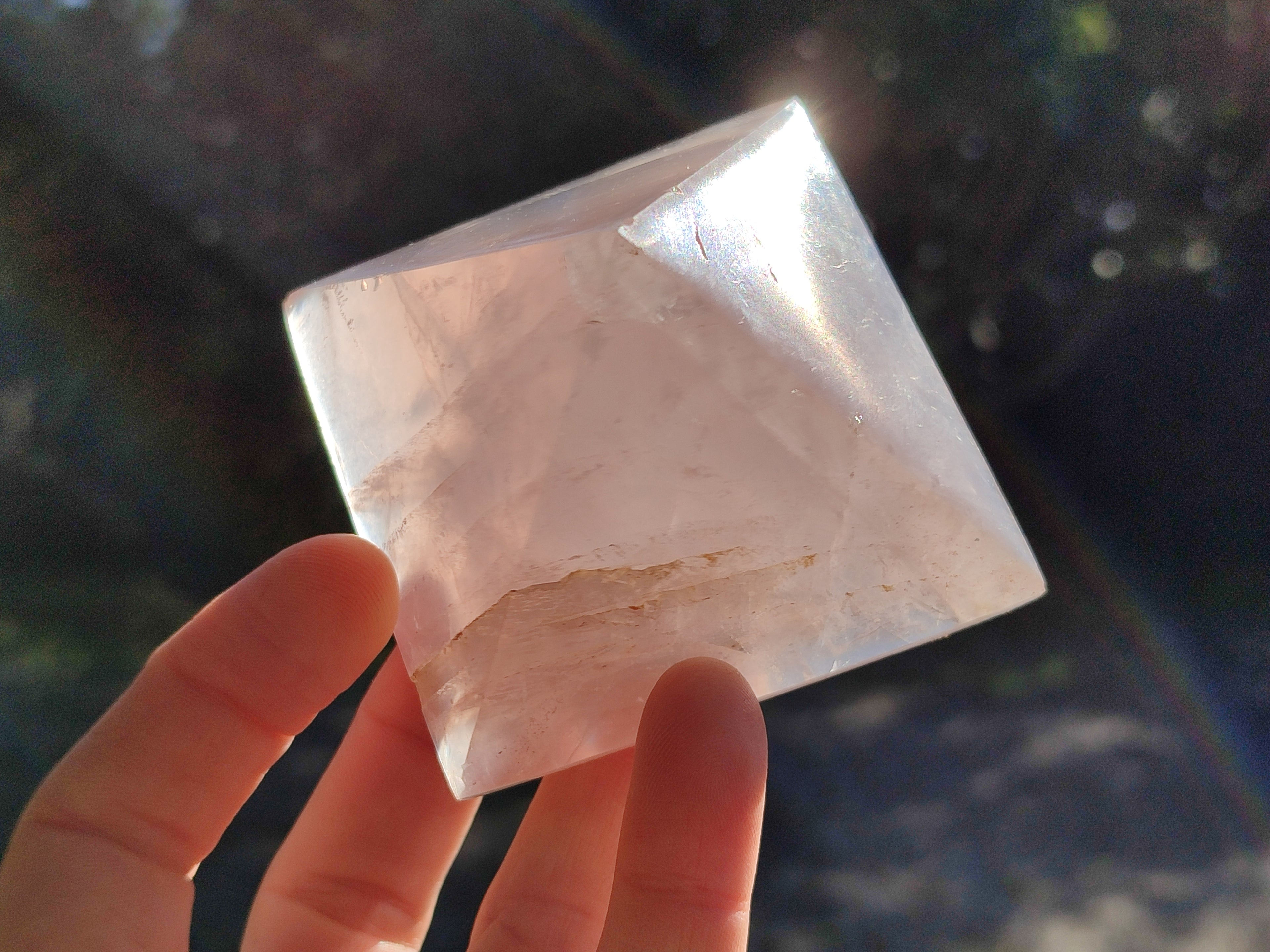 Polished Rose Quartz Pyramids x 6 From Ambatondrazaka, Madagascar - Toprock Gemstones and Minerals 