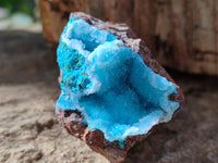 Natural Drusy Coated Stalagmite Chrysocolla with Malachite on Dolomite Matrix x 6 From Lupoto Mine, Congo