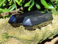 Polished Black Basalt Points x 12 From Antsirabe, Madagascar