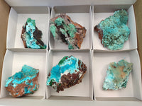Natural Drusy Coated Chrysocolla with Malachite and a Hemimorphite specimen on Dolomite Matrix x 6 From Lupoto Mine, Congo