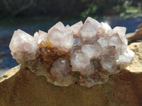 Natural Smokey Amethyst Spirit Quartz Clusters x 6 From South Africa