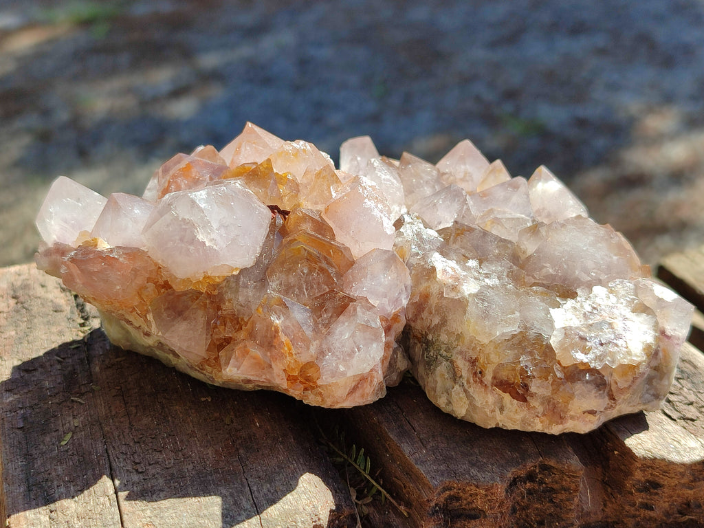 Natural Smokey Amethyst Spirit Quartz Clusters x 6 From South Africa - Toprock Gemstones and Minerals 