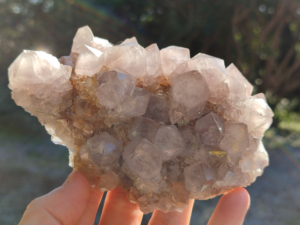 Natural Smokey Amethyst Spirit Quartz Clusters x 6 From South Africa - Toprock Gemstones and Minerals 