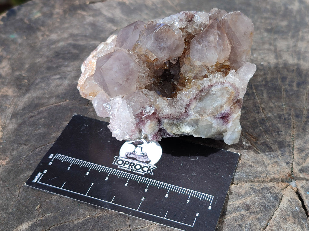 Natural Smokey Amethyst Spirit Quartz Clusters x 6 From South Africa - Toprock Gemstones and Minerals 