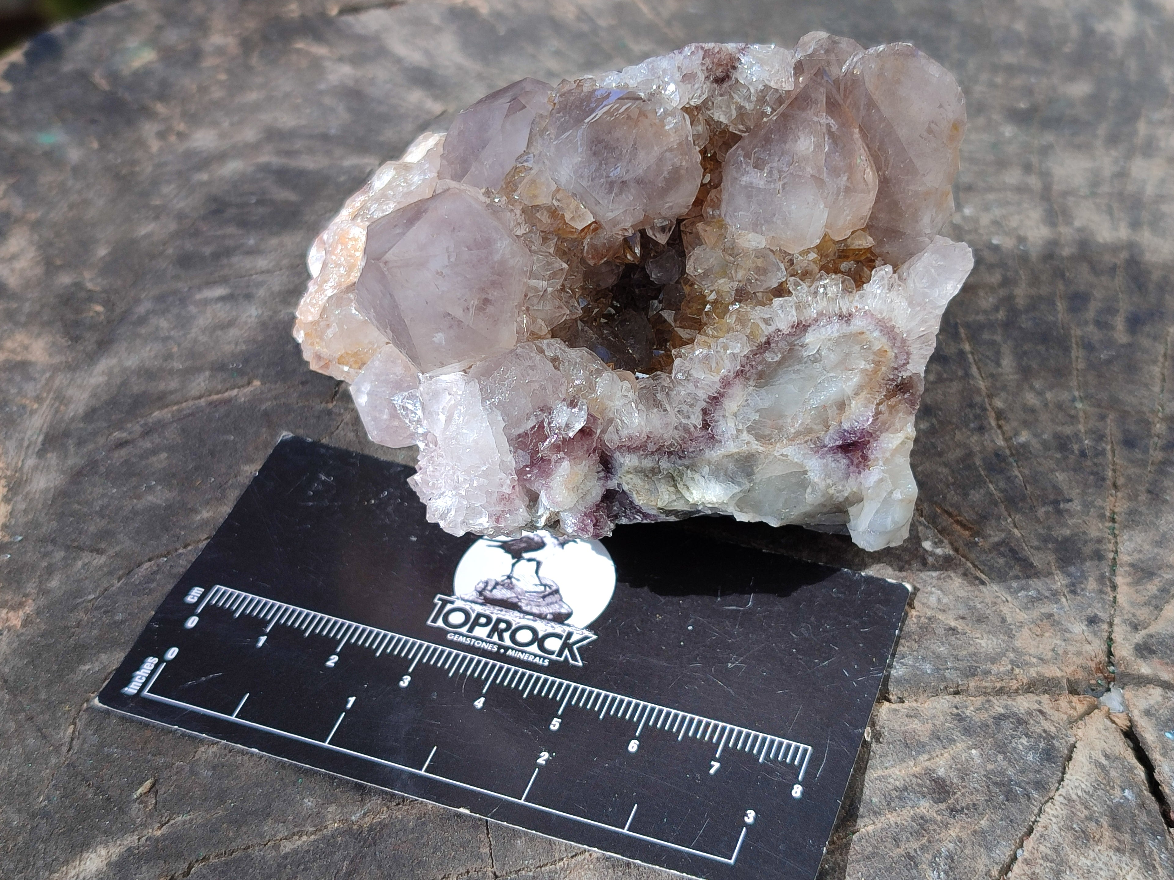 Natural Smokey Amethyst Spirit Quartz Clusters x 6 From South Africa - Toprock Gemstones and Minerals 