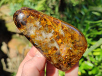 Polished Neolite Standing Free Forms x 4 From Prieska, South Africa
