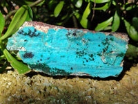 Natural Drusy Coated Chrysocolla and Malachite Specimens x 2 From Likasi, Congo