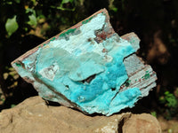Natural Drusy Coated Chrysocolla and Malachite Specimens x 2 From Likasi, Congo