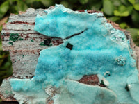 Natural Drusy Coated Chrysocolla and Malachite Specimens x 2 From Likasi, Congo