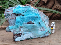 Natural Drusy Coated Chrysocolla and Malachite Specimens x 2 From Likasi, Congo