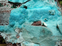 Natural Drusy Coated Chrysocolla and Malachite Specimens x 2 From Likasi, Congo