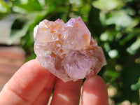 Natural Small Cactus Flower Sunburst Spirit Amethyst Clusters x 35 From South Africa