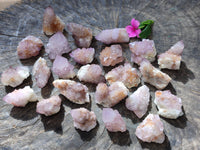 Natural Small Cactus Flower Sunburst Spirit Amethyst Clusters x 35 From South Africa