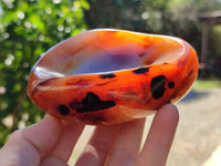 Polished Carnelian Agate Bowls x 3 From Madagascar