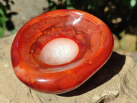 Polished Carnelian Agate Bowls x 3 From Madagascar