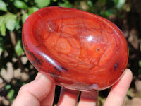 Polished Carnelian Agate Bowls x 3 From Madagascar