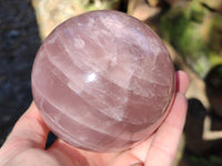 Polished Star Rose Quartz Spheres x 2 From Ambatondrazaka, Madagascar