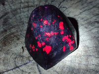 Polished Ruby Corundum In Chrome Verdite Standing Free Forms x 3 From Zimbabwe