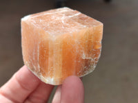 Natural Sunset Orange Rhombohedron Calcite Specimens x 12 From Spitzkop, Namibia