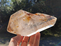 Polished Large Bright Double Terminated Window Quartz Crystal x 1 From Madagascar