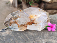 Polished Large Bright Double Terminated Window Quartz Crystal x 1 From Madagascar