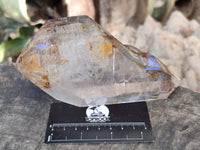 Polished Large Bright Double Terminated Window Quartz Crystal x 1 From Madagascar