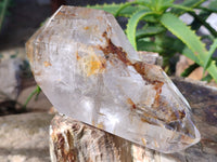 Polished Large Bright Double Terminated Window Quartz Crystal x 1 From Madagascar