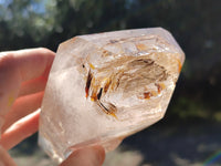 Polished Large Bright Double Terminated Window Quartz Crystal x 1 From Madagascar