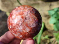 Polished Red Hematoid Quartz Spheres x 4 From Ambatondrazaka, Madagascar