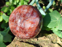 Polished Red Hematoid Quartz Spheres x 4 From Ambatondrazaka, Madagascar