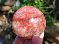 Polished Red Hematoid Quartz Spheres x 4 From Ambatondrazaka, Madagascar